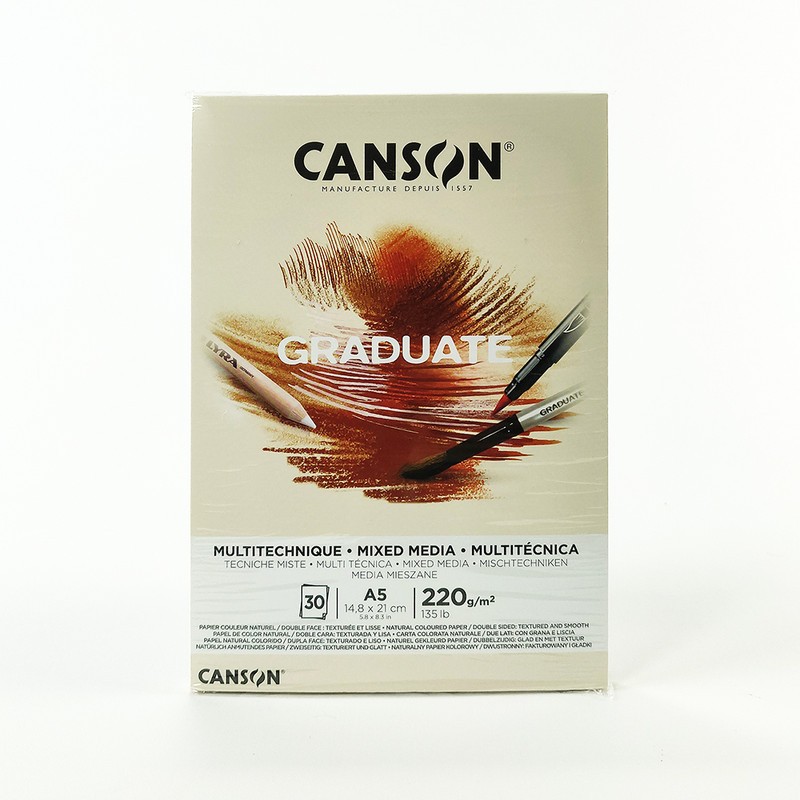 

Canson Graduate Mix Media Pads Natural Paper A5
