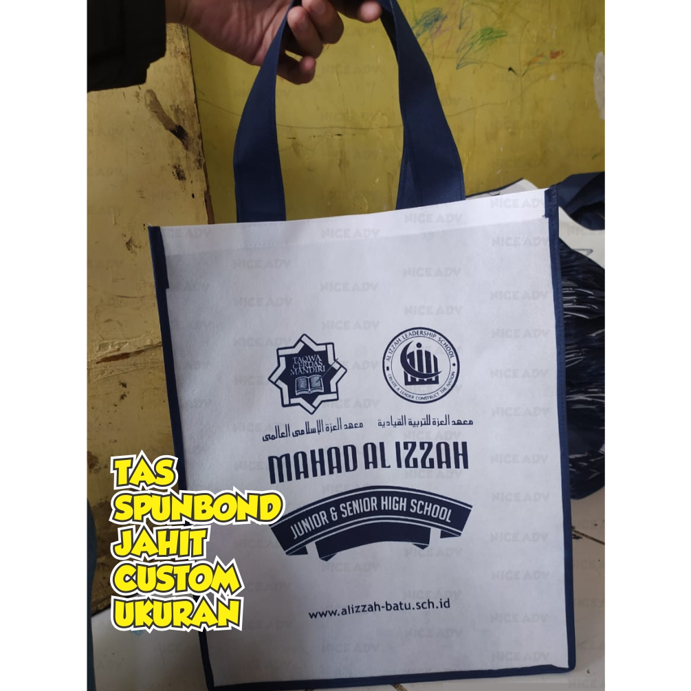 tas spunbond jahit custom ukuran II goodie bag jahit II spunbond jahit custom ukuran