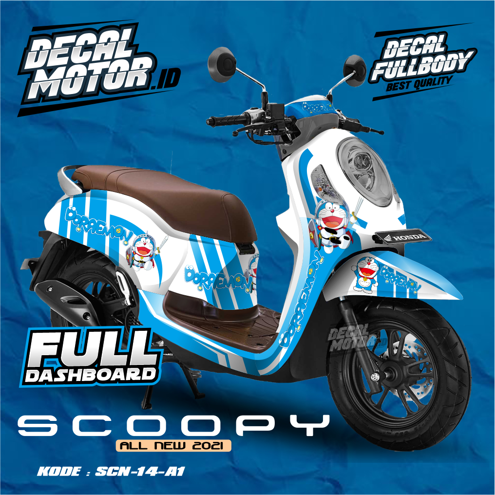 Decal Fullbody Stiker Scoopy New 2021 Anime Series Malay - Kode SCN