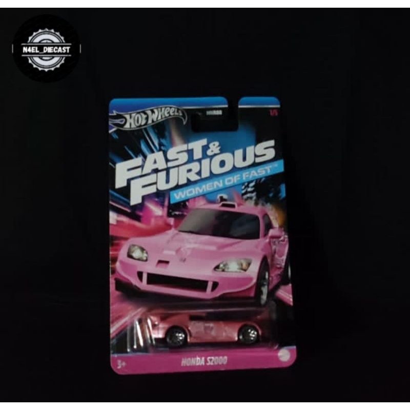 Hotwheels FAST & FURIOUS WOMEN OF FAST HONDA S2000 PINK