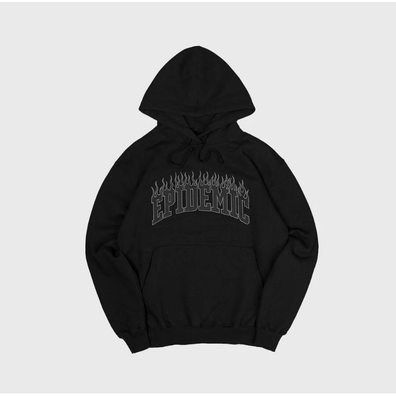 SWEATER HODIE EPIDEMIC BLACK LIST FIRE / HODIE DISTRO KEREN