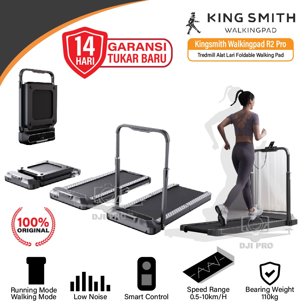 KHUSUS GO CAR / GRAB Kingsmith R2 Pro - G1 - X21 - C1 Treadmill Fitness Walking Running Pad Foldable