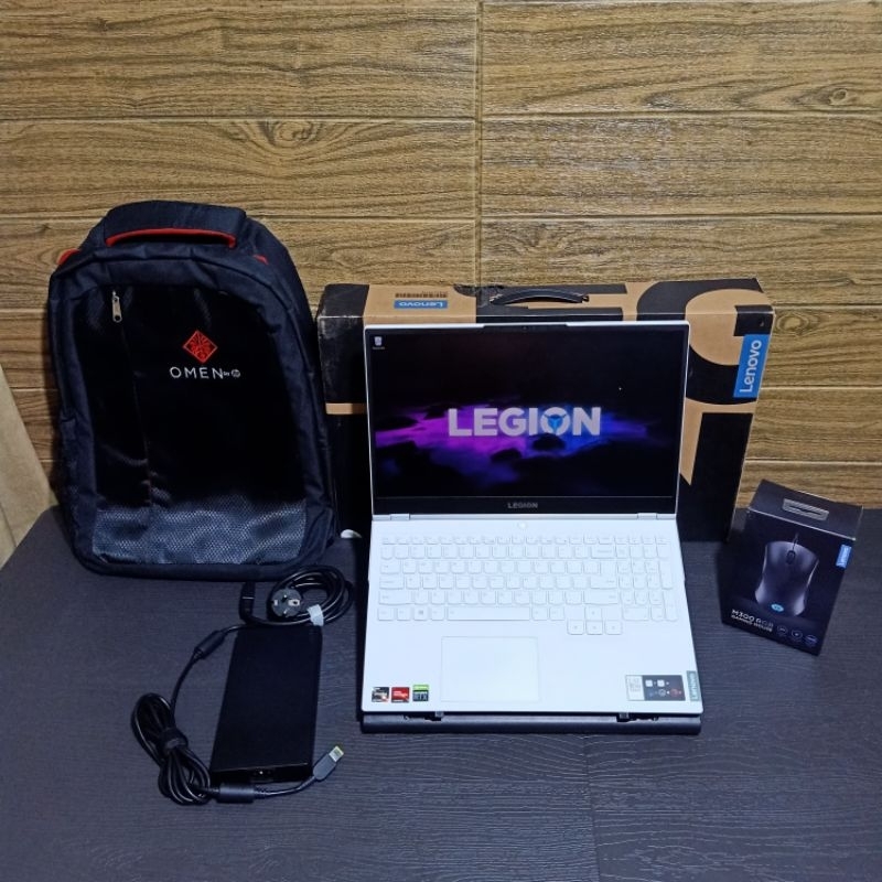 Laptop Lenovo Legion 5 Stingray White Ryzen 7 5800H RTX3060 Second Bekas