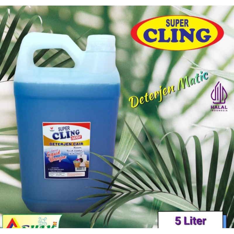 sabun detergent cair super cling 5 liter