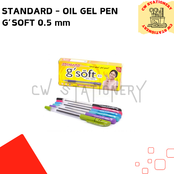 

Standard - Oil Gel Pen / Pulpen / Bolpen G'Soft 0.5 mm