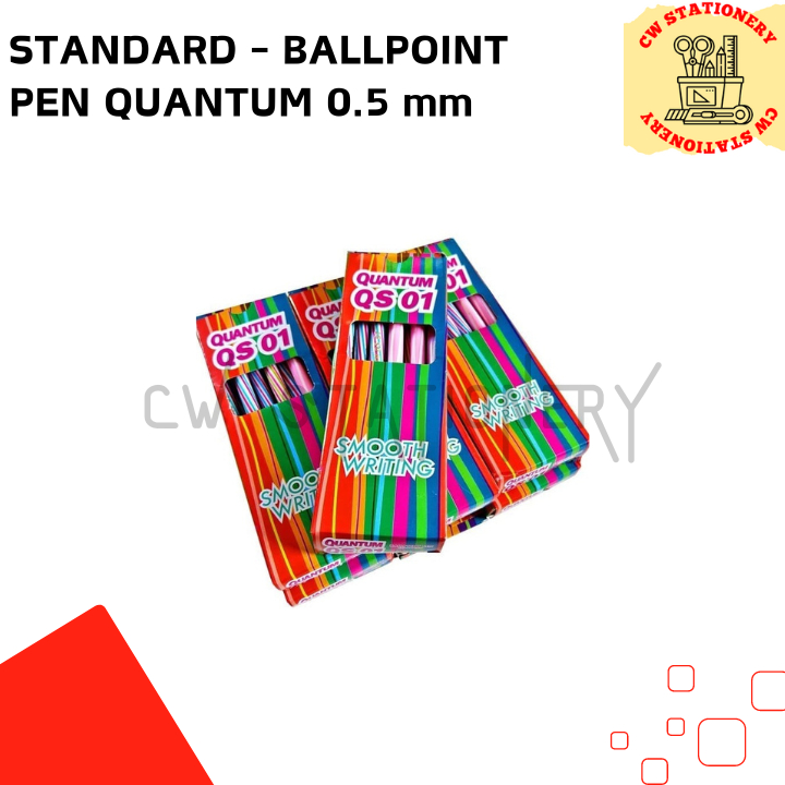 

Standard - Ballpoint Pen / Pulpen / Bolpen Lilin Quantum QS01 0.5 mm