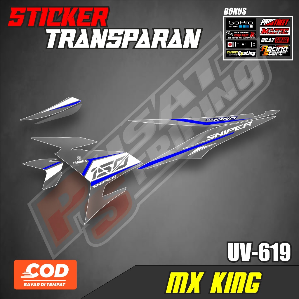 STRIPING JUPITER MX KING 150 SNIPER - STICKER LIST TRANSPARAN JUPITER MX KING 150 SNIPER