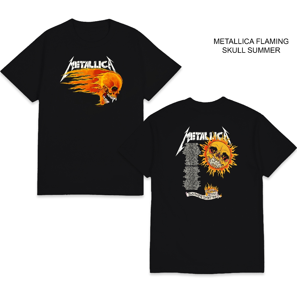 RAGNAR_FASHION T SHIRT - METALLICA FLAMING SKULL SUMMER