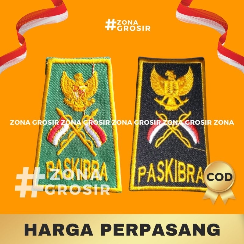 Evolet paskibra bordir ( perpasang )