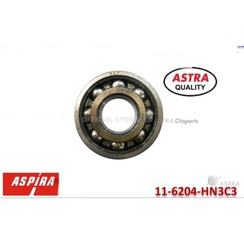BEARING ASPIRA 6204 KLAKER 6204 ASPIRA ORIGINAL