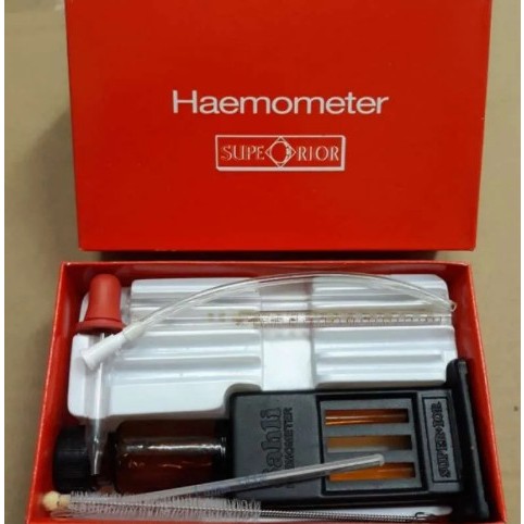 Haemometer / Hemometer / HB Sahli / Cek HB Manual / Tes Hemoglobin Sahli / Haemometer Sahli Superior