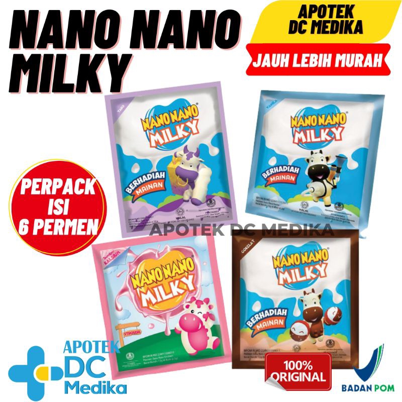 

NANO NANO / MILKY / PERMEN / COKLAT / TARO / VANILLA