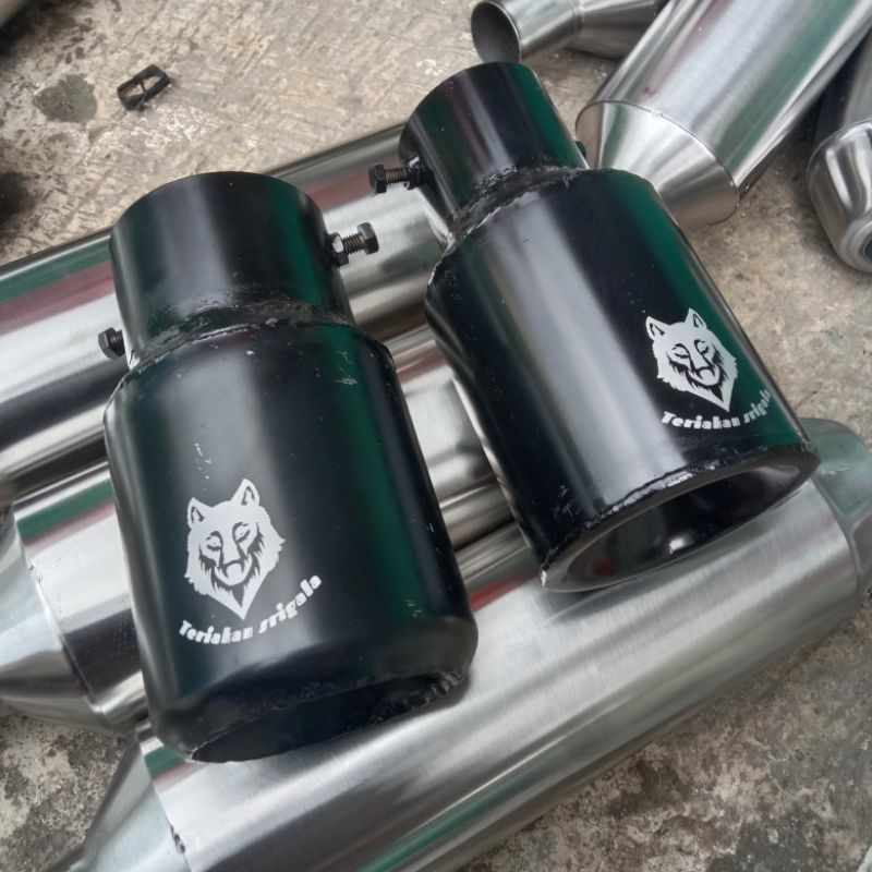 Knalpot Srigala Canter L300 Mobil bensin Model Baut