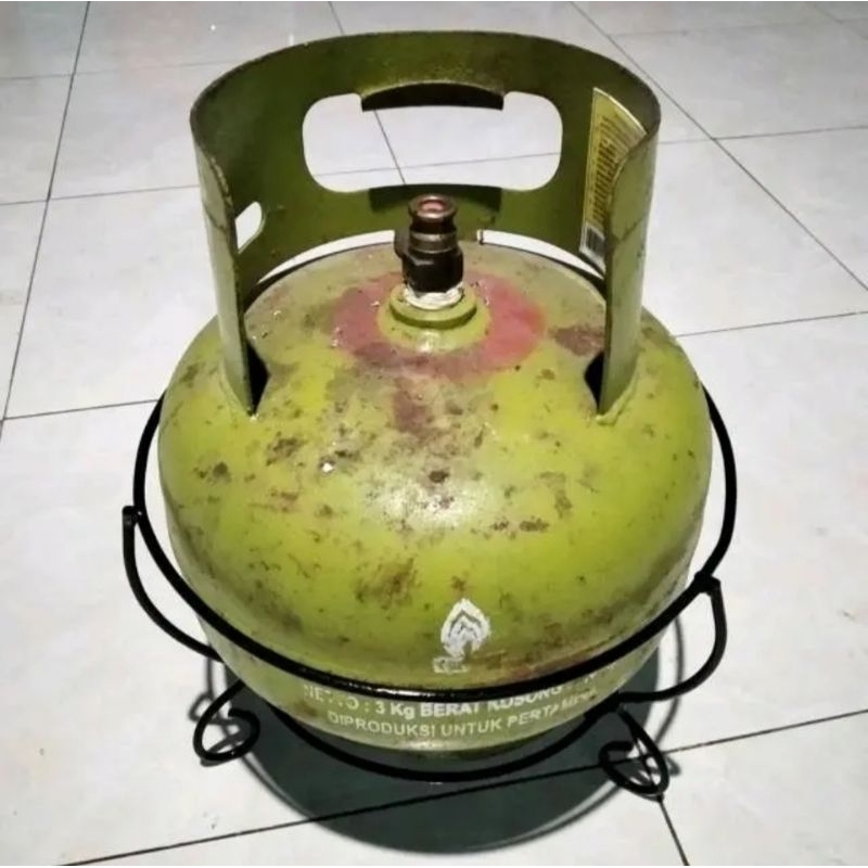 Tempat tabung gas Tatakan tabung gas Rak tabung gas 3kg