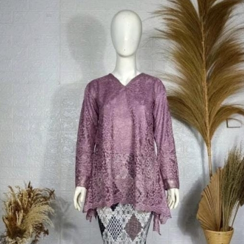 ATASAN KEBAYA BROKAT RINJANI JUMBO LD 130 / KEBAYA RINJANI JUMBO MEWAH MODERN / KEBAYA LEBARAN / KEB