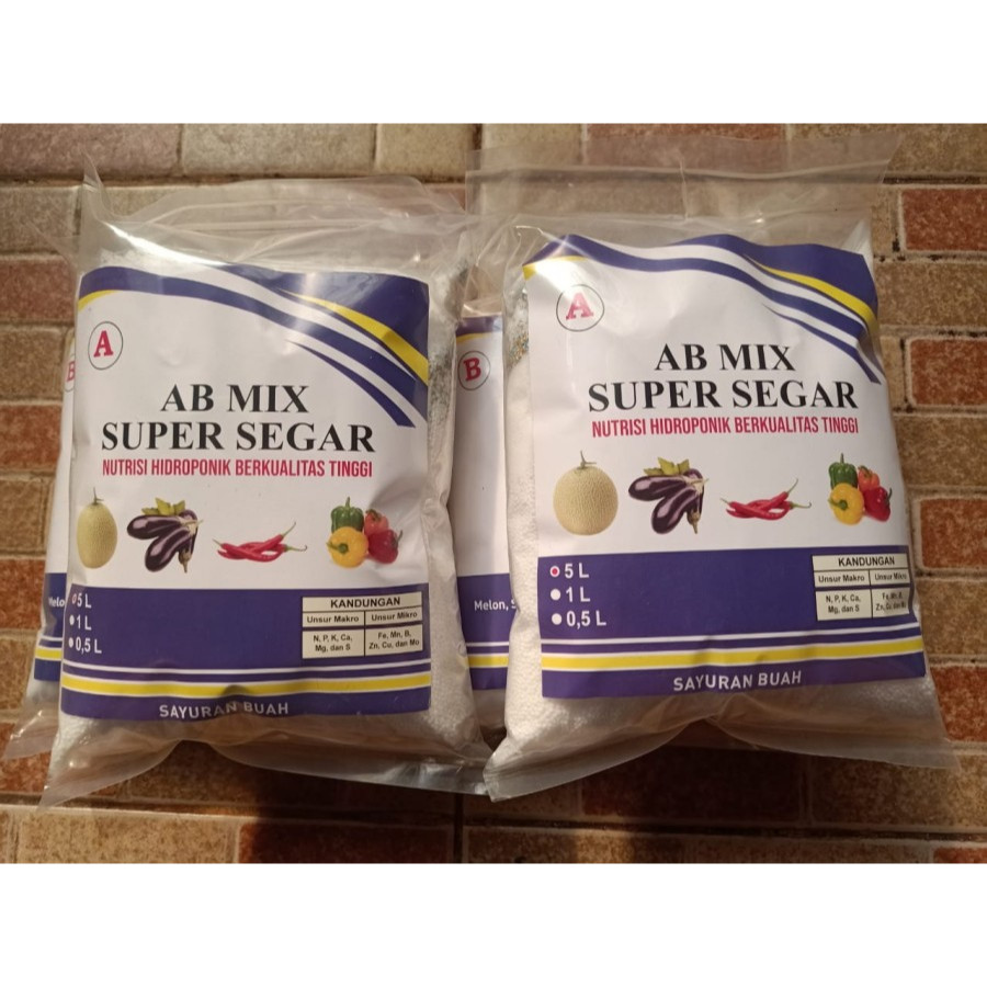 Nutrisi Hidroponik AB MIX 5 Liter Buah