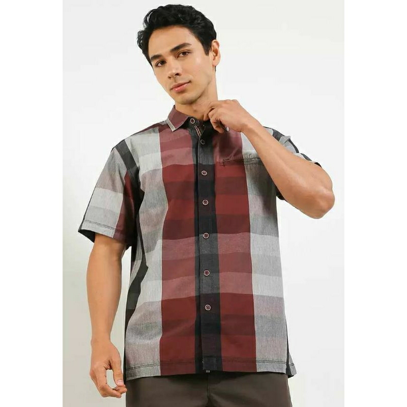 CARDINAL kemeja pria lengan pendek