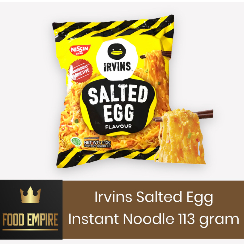 

IRVINS Salted Egg Instant Noodle 113 gr | Original - Spicy Hot Boom | Nissin