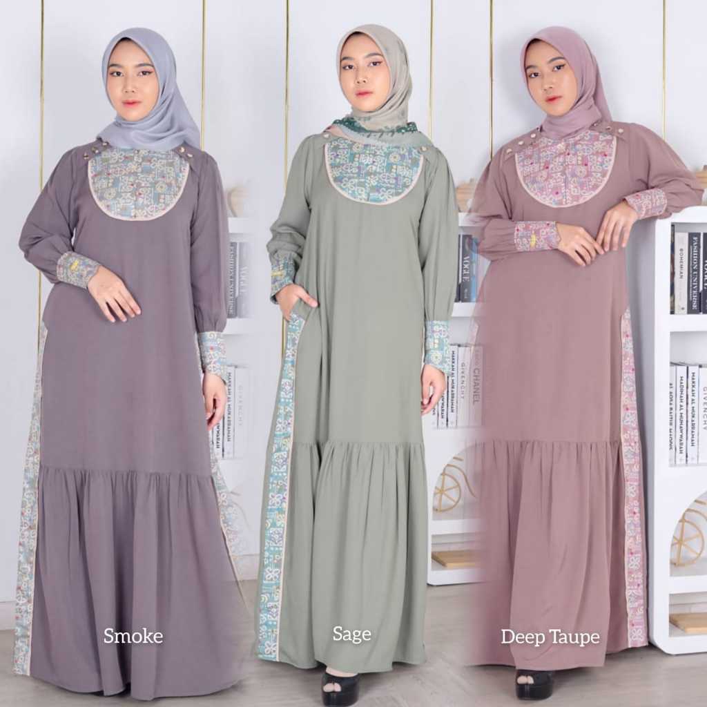 Gamis Guzel Nubua Fashion Gamis Wanita Muslimah Lebaran Terbaru