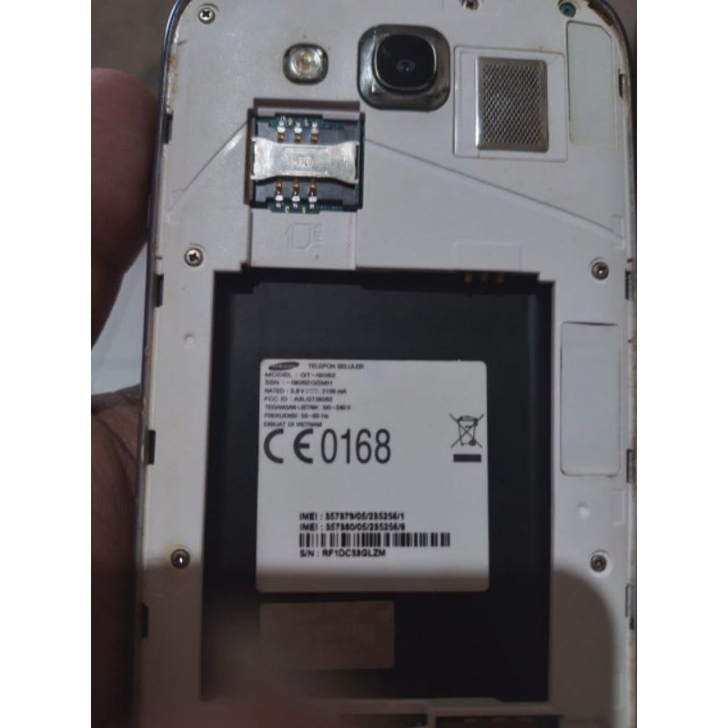lcd Samsung GT i9082 ORI copotan normal mesin mati