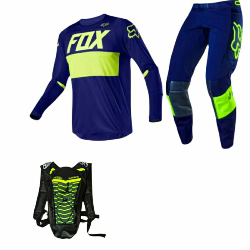 jerset motocross trail adventure combo tas hydropack anti air Set Uniseks Baju Jersey