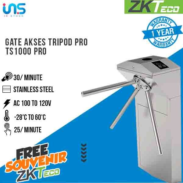 Gate Akses Tripod Turnstile ZKTECO TS1000 PRO ORIGINAL