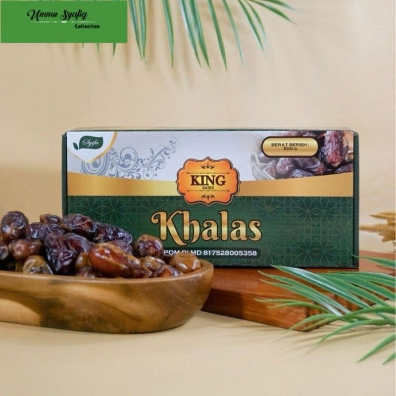 

Kurma Khalas King Dates Crown Syifa 500gr khalas Kurma | kemasan kotak