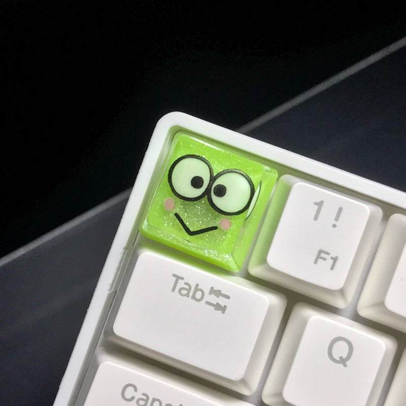 Artisan keycaps resin || Keroppi || mechanical keyboard