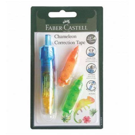 

Faber-Castell Correction Tape Chameleon + 2 Refill 163351R