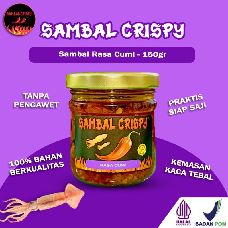 

sambal cumi sambel cabe cumi sambel crispy premium sambal cumi pedas