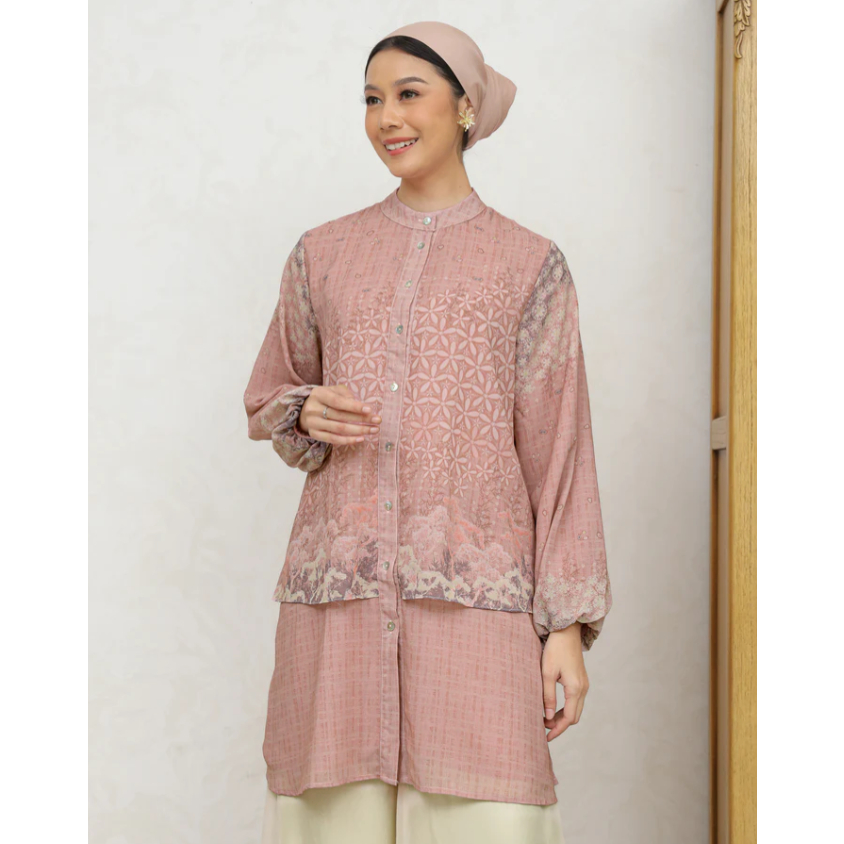 WINDRIYA TUNIC PINK size L by Geulis
