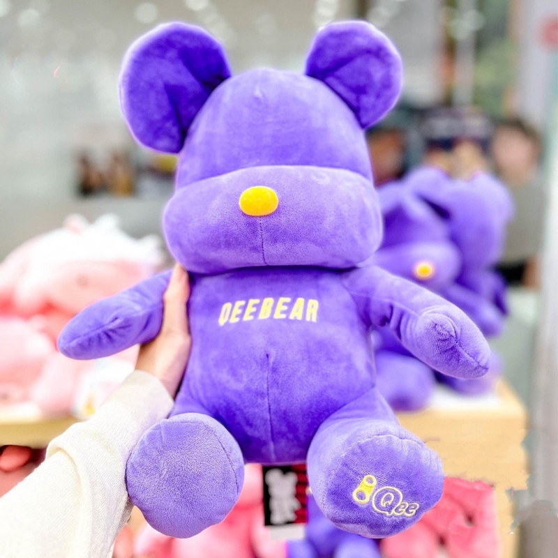 MINISO Qee Series 14in. Stylish Plush Toy Boneka Miniso Boneka Qee Bear x Miniso