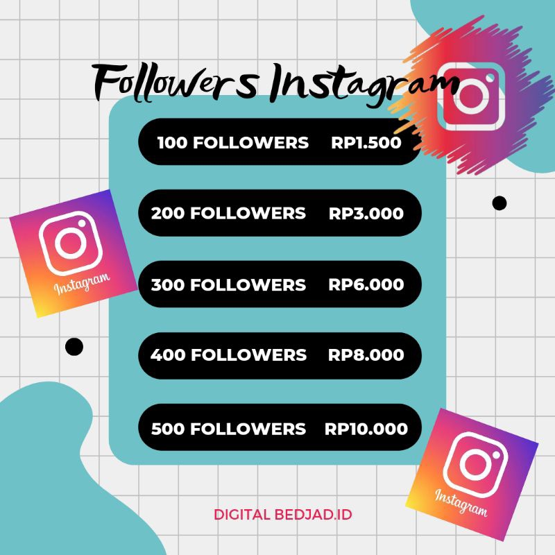 FOLLOWERS INSTAGRAM PERMANEN.FOLLOWERS INSTAGRAM NONDROP - PENGIRIMAN CEPAT HANYA BUTUH USERNAME