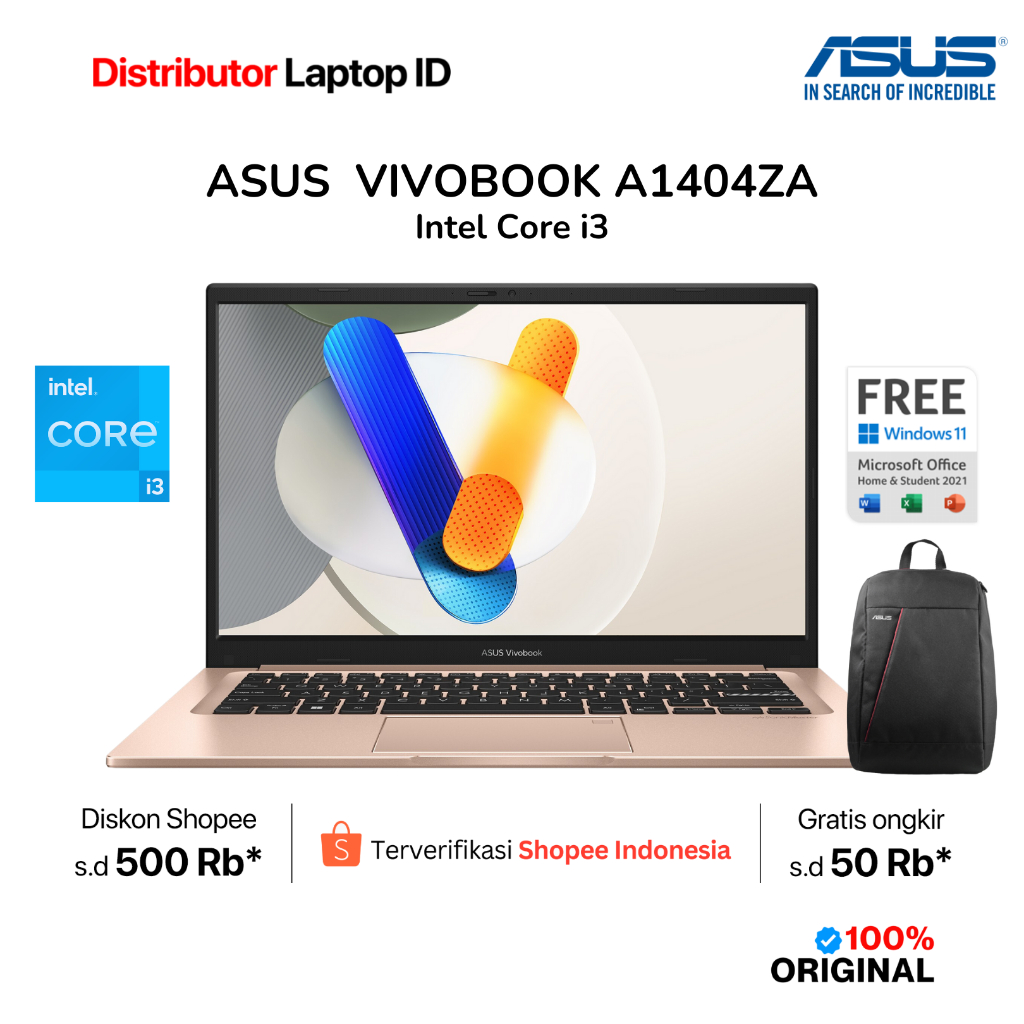 Laptop Core i3 - Asus Vivobook A1404ZA Intel Core i3 14" FHD Win11