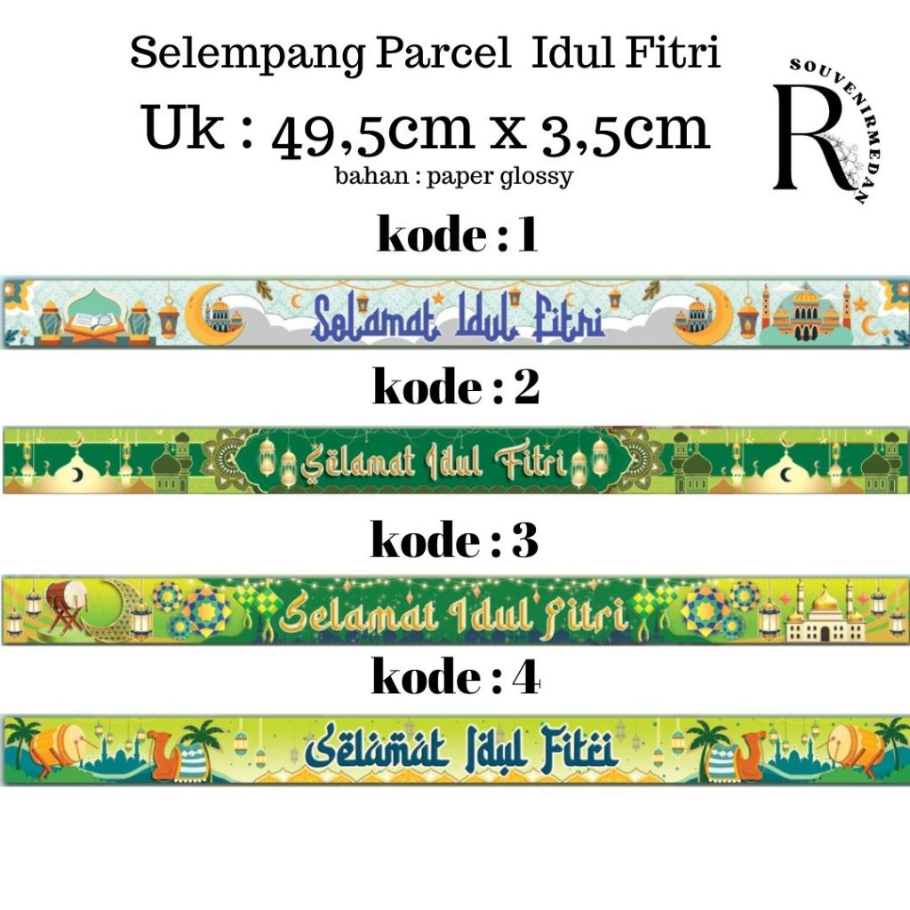 

(1 Lembar)Pita Parcel Lebaran Pita toples parcel hampers Selamat Idul Fitri/Banner bingkisan Lebaran, selempang parcel/Selempang hampers Idul Fitri/Pita Idul Fitri Paper belt Idul Fitri, sabuk toples idul fitri, hampers lebaran idul fitri, Banner parcel