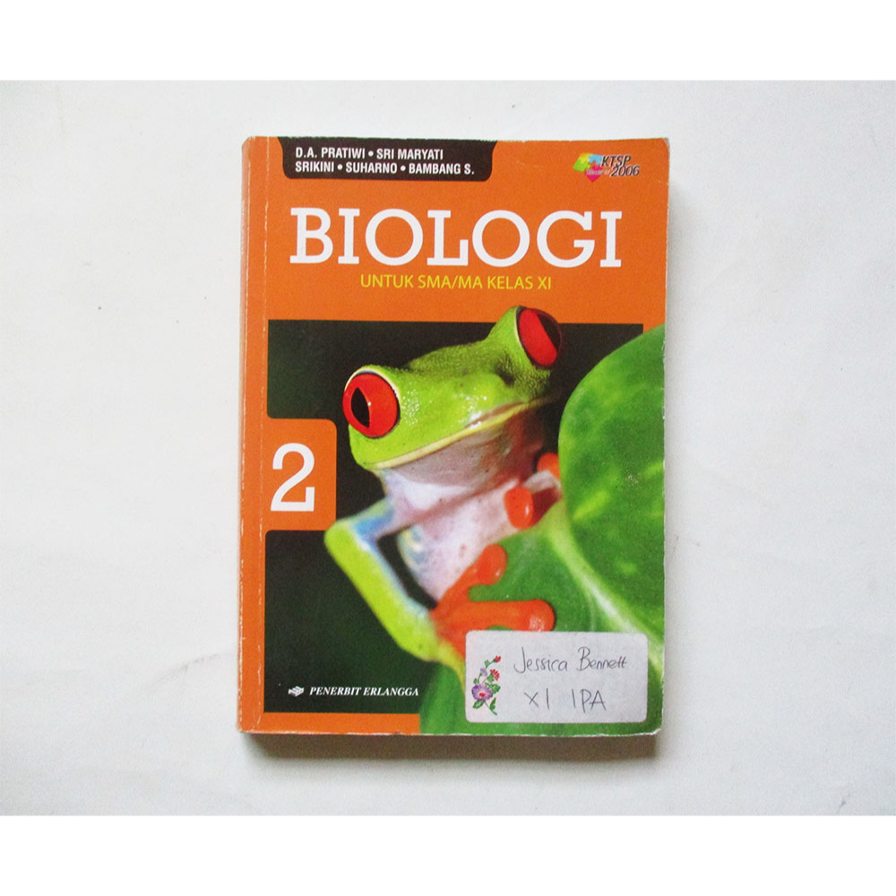 Buku BIOLOGi Untuk SMA/MA Kelas 2 XI, Jilid 2  ORIGINAL Bekas