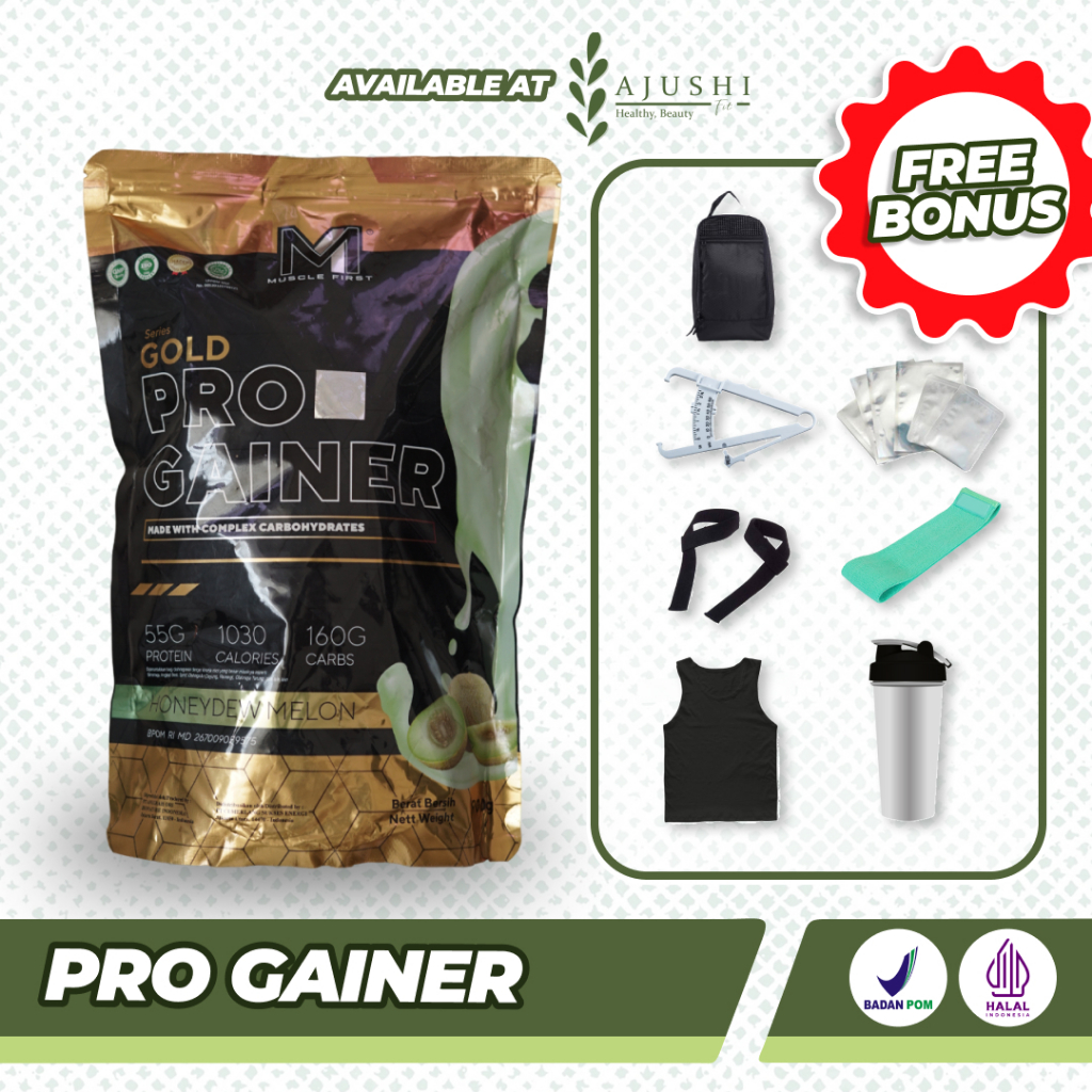 M1 Muscle First Pro Gold Gainer 2lbs ( Weight Gainer / Susu Penambah Berat Badan ) Pro Gainer