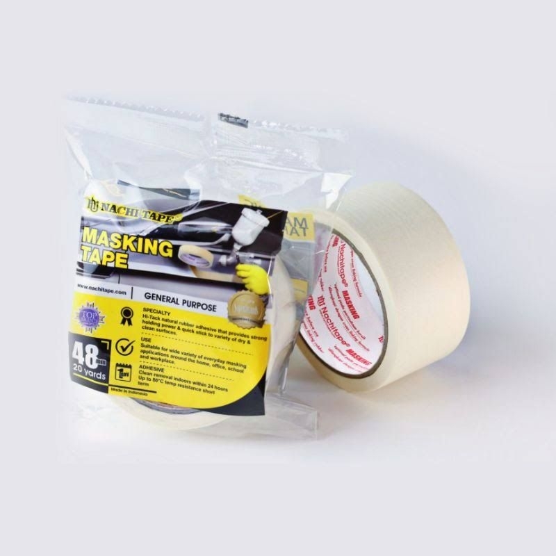 

Masking tape nachi 48mm x 20yard / Isolasi kertas nachi 2inch x 20yard