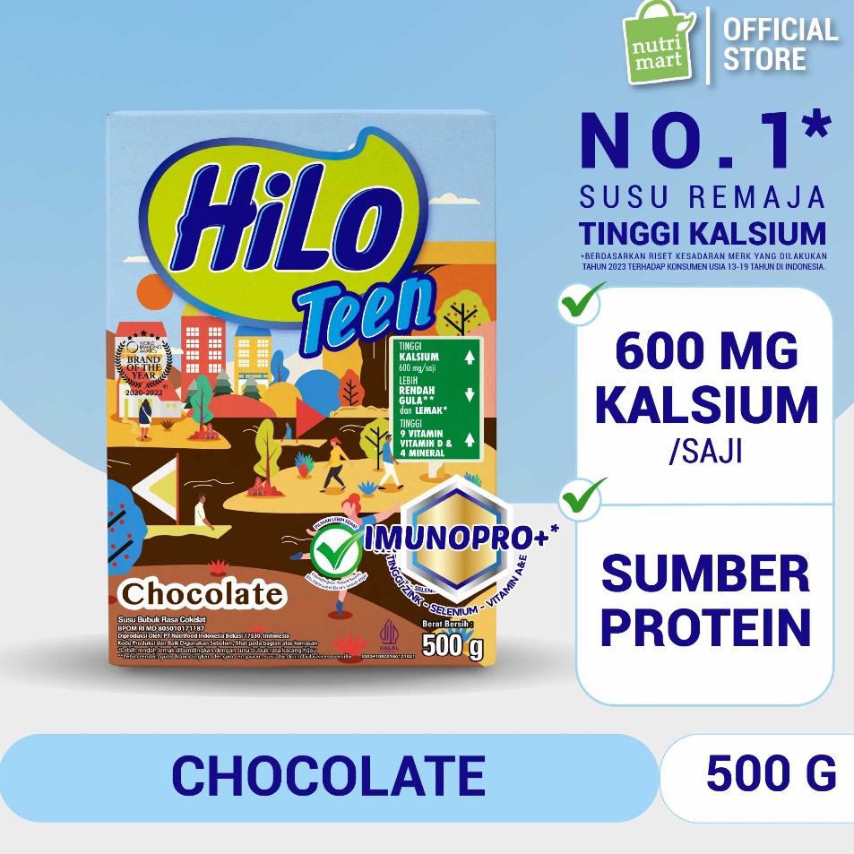 

Stok Banyak HiLo Teen Chocolate 5 gram Susu Tinggi Kalsium Rendah Lemak G78