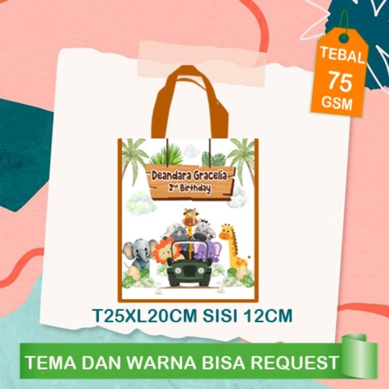 

souvenir tas ultah mobil safari cute