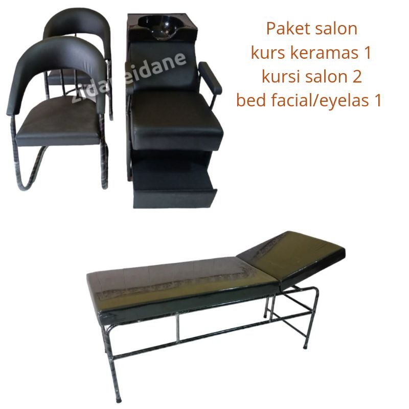 Kursi Keramas Kursi Salon Bed facial Eyelas Paket Kursi Salon