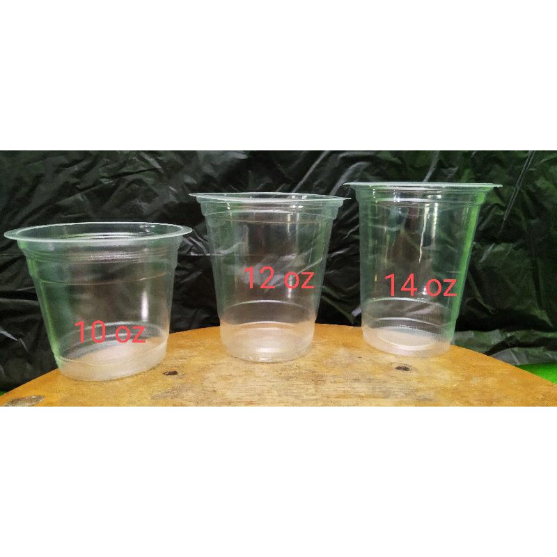 Gelas plastik / Cup plastik 10 oz 12 oz 14 oz