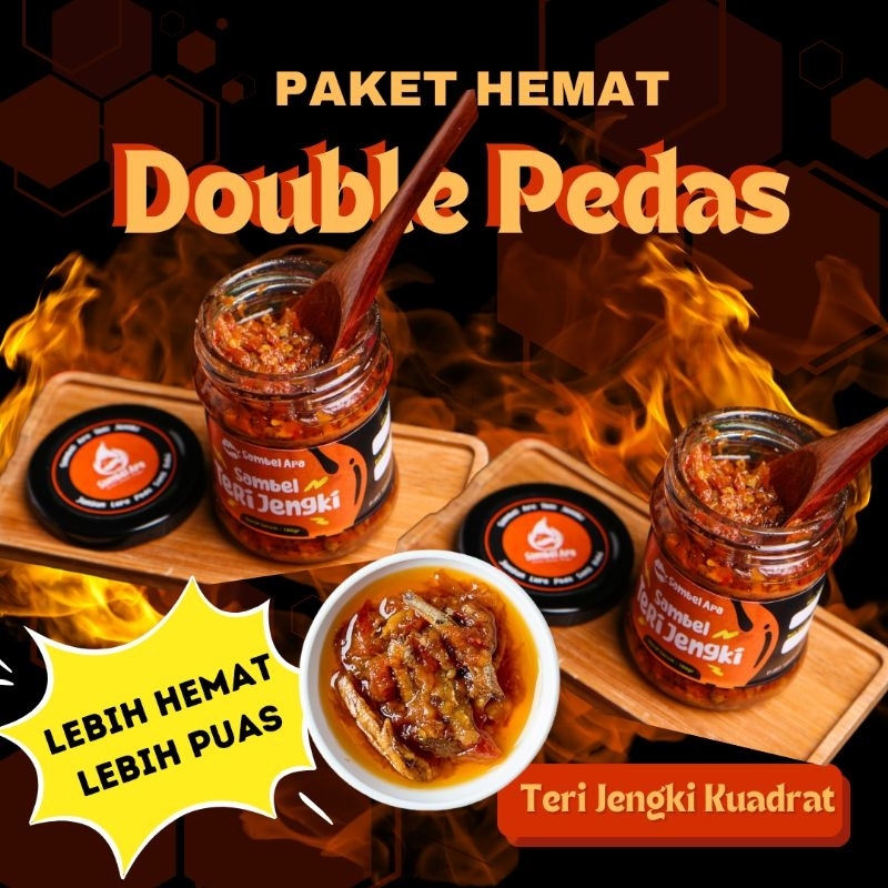 

PAKET HEMAT Double Pedas Sambelapa Teri Jengki