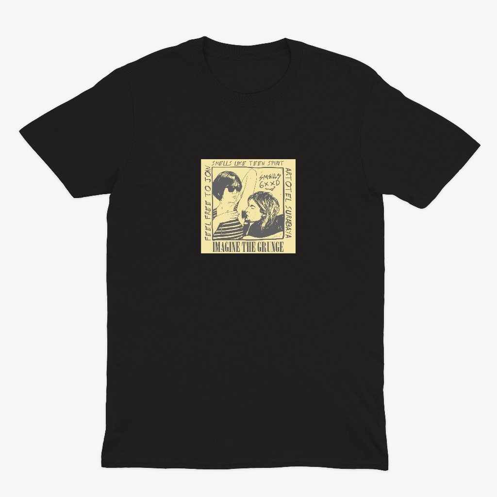 KAOS DISTRO " IMAGINE" COTTON COMBED 24s / KAOS SABLON PLASTISOL