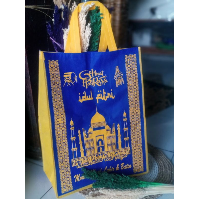 

12pcs tas lebaran idul fitri jahit 30x15x40