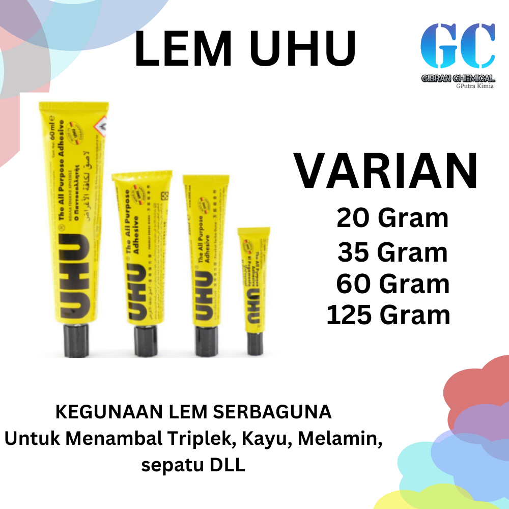 

Lem UHU / UHU Glue Original 20 ML / 35 ML / 60 ML / 125ml (1PCS)