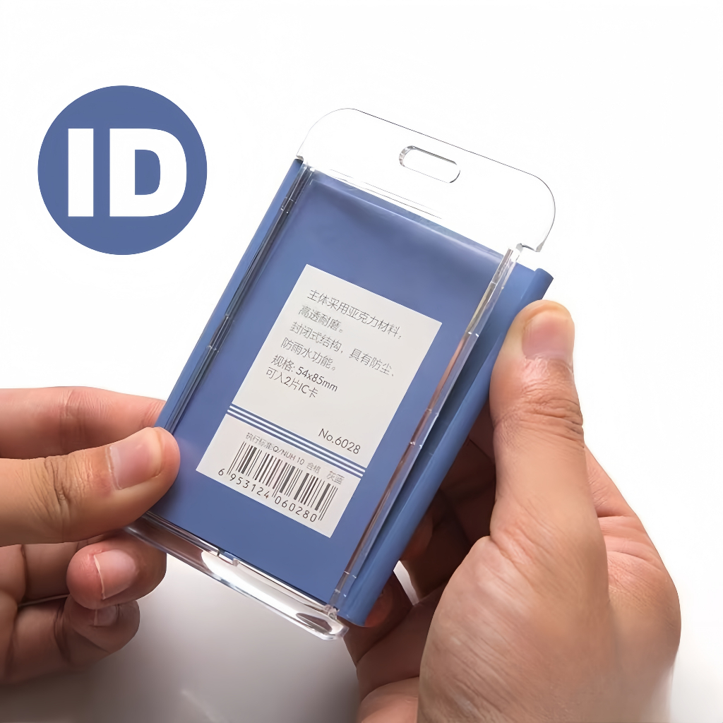 

Kartu Identitas Warna Transparan/Holder Id Card Acrylic Id Card 2 sisi Tempat Kartu Id Card Member Name Tag Acrylic -Miss Art