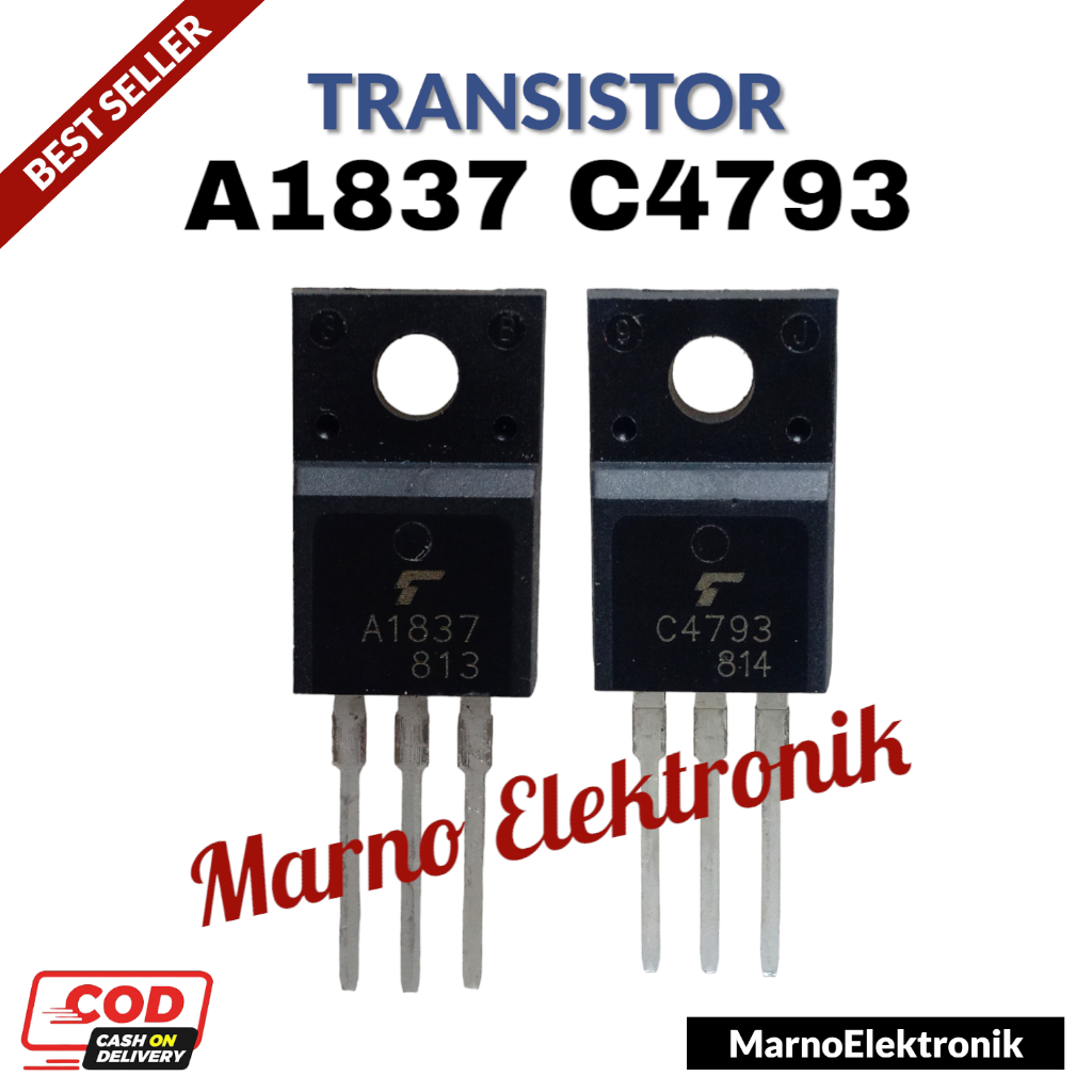 TRANSISTOR TR A1837 C4793 A 1837 C 4793 1 SET ASLI ORIGINAL ORI