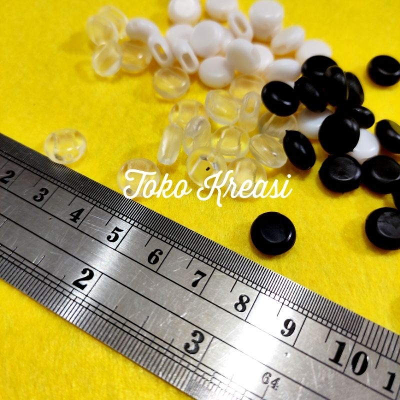 (Per pasang) Stopper tali masker bulat silikon