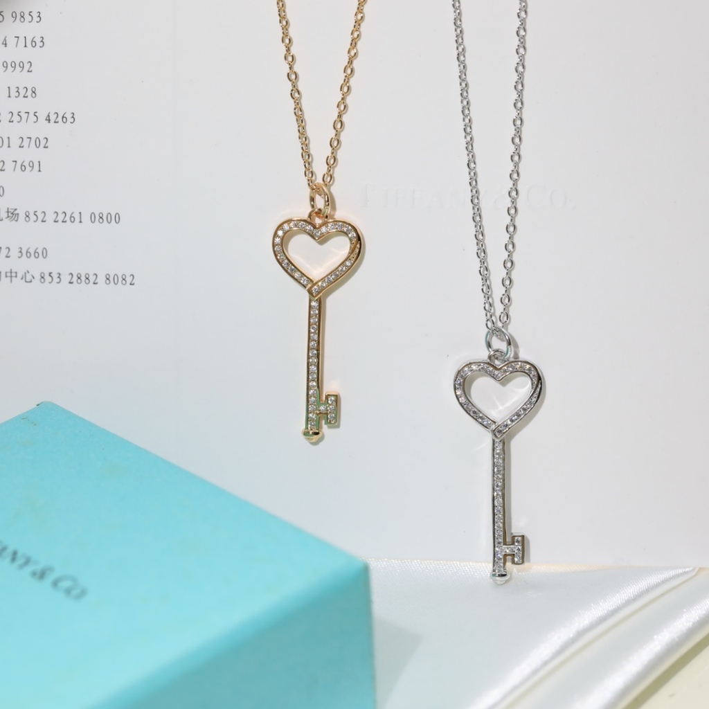 EMAS 17k AU 750 Kalung kunci Tffny